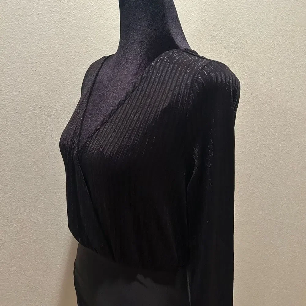 NWT Medium MINKPINK Leila Body Suit In Black Womens